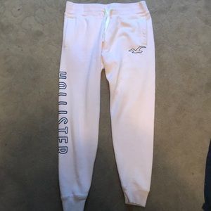 Men’s pink Hollister joggers